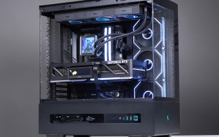 Midnight Nexus Build — Ryzen 9 7900X + RTX 5080, performa tinggi dalam harmoni elegan hitam